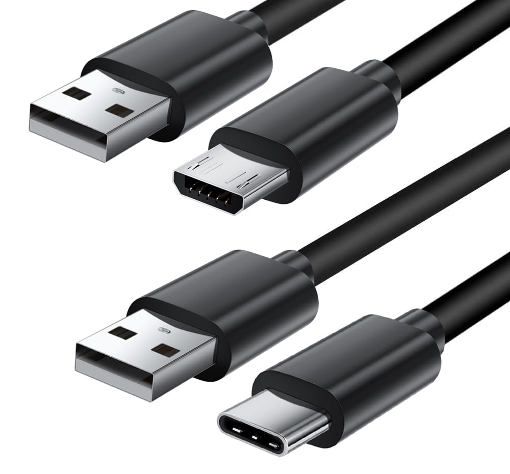 Fast Charger for Amazon Fire Tablet,2Pack 10Ft Long Micro USB Cable USB C Charging Wire for Kindle Paperwhite,Charger Cord for All Generation Fire HD