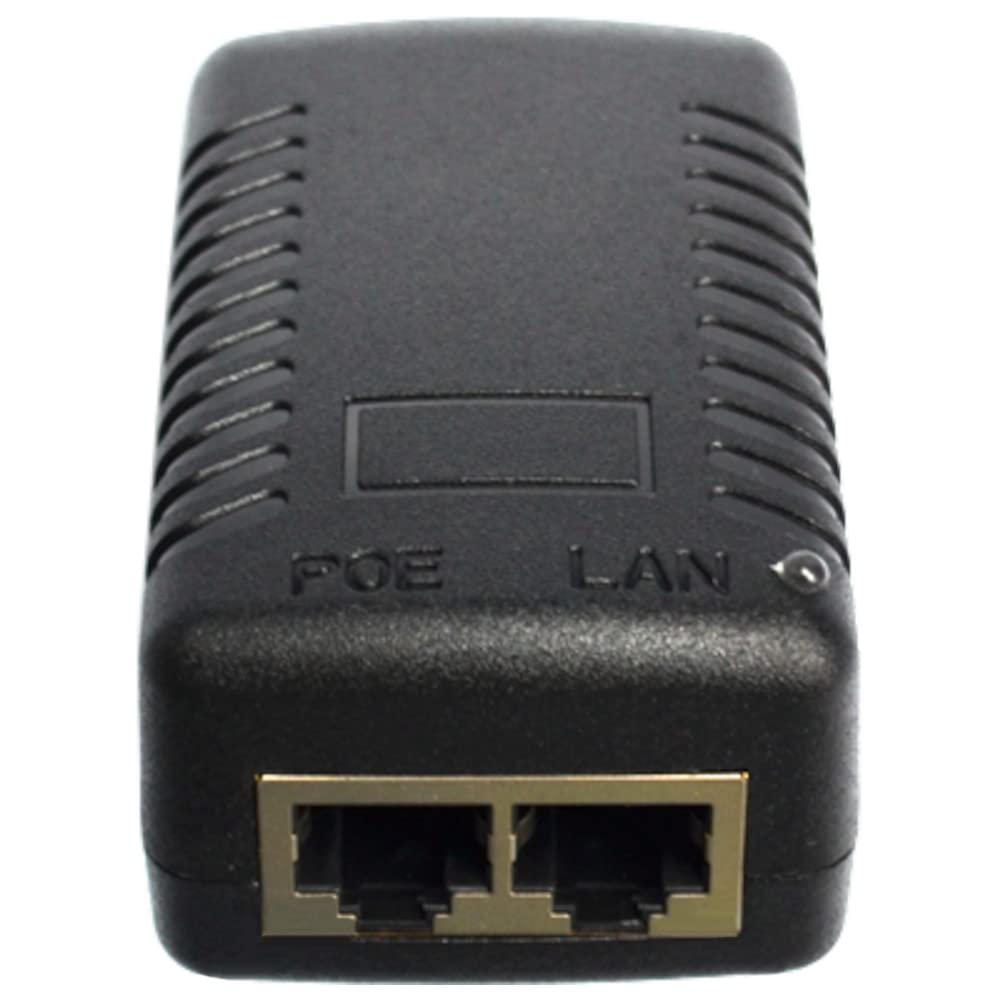 JacobsParts 48V 0.5A 24W 802.3af Passive PoE Injector Power Over Ethernet Adapter for IP Cameras Phones WLAN AP