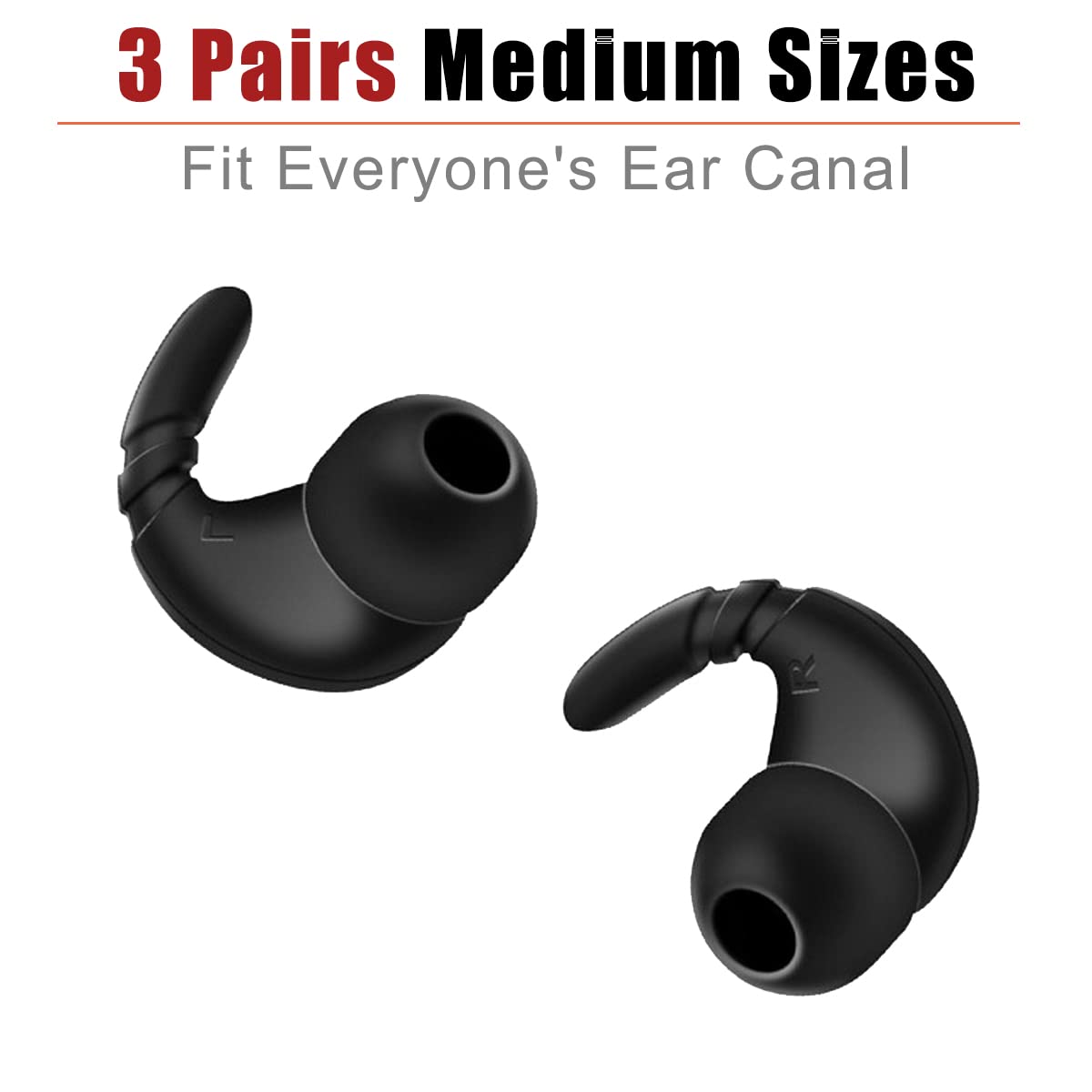 Anti-Slip Ear Hooks & Ear Tips for Beats Studio Buds Replacement