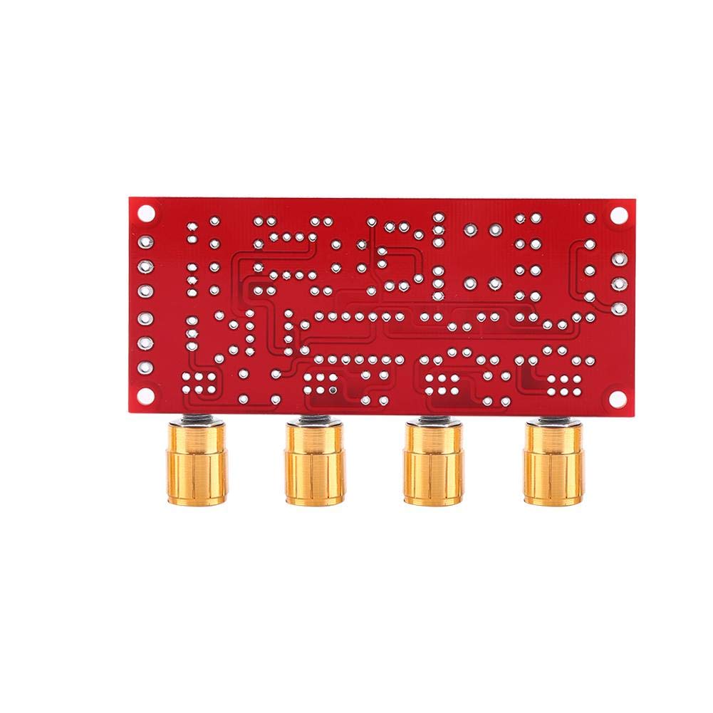 YWBL-WH Amplifier Board, HiFi Preamp NE5532 Pre-Amplifier Tone Board Kits AC 12V OP-AMP HiFi Amplifier(Assembled Board)