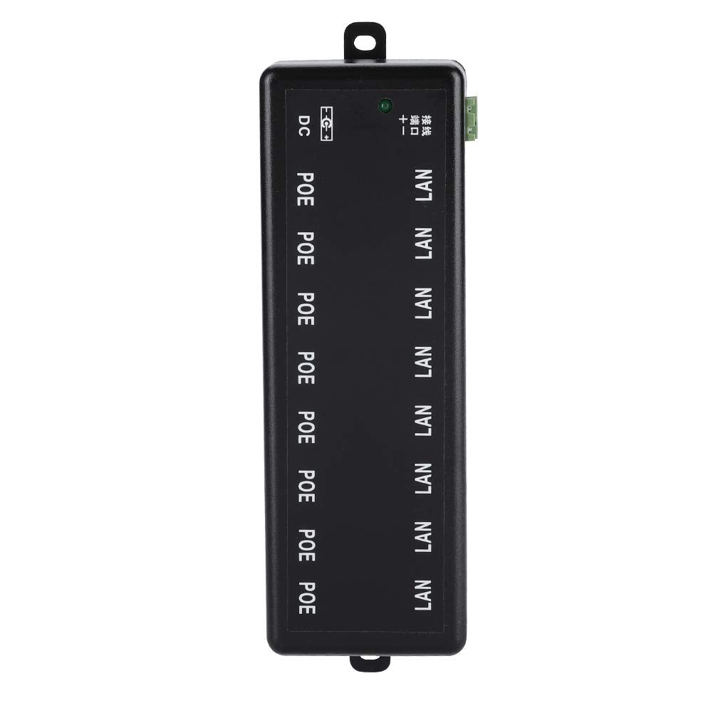 Poe Switch, DC12V?48V Poe Adapter Poe Switch with 8 Interfaces for Network Devices