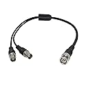 PNGKNYOCN Coaxial Y Splitter Cable - BNC Male to Dual BNC Female Connector Adapter Cable for Cameras and Video Equipment (0.4m)