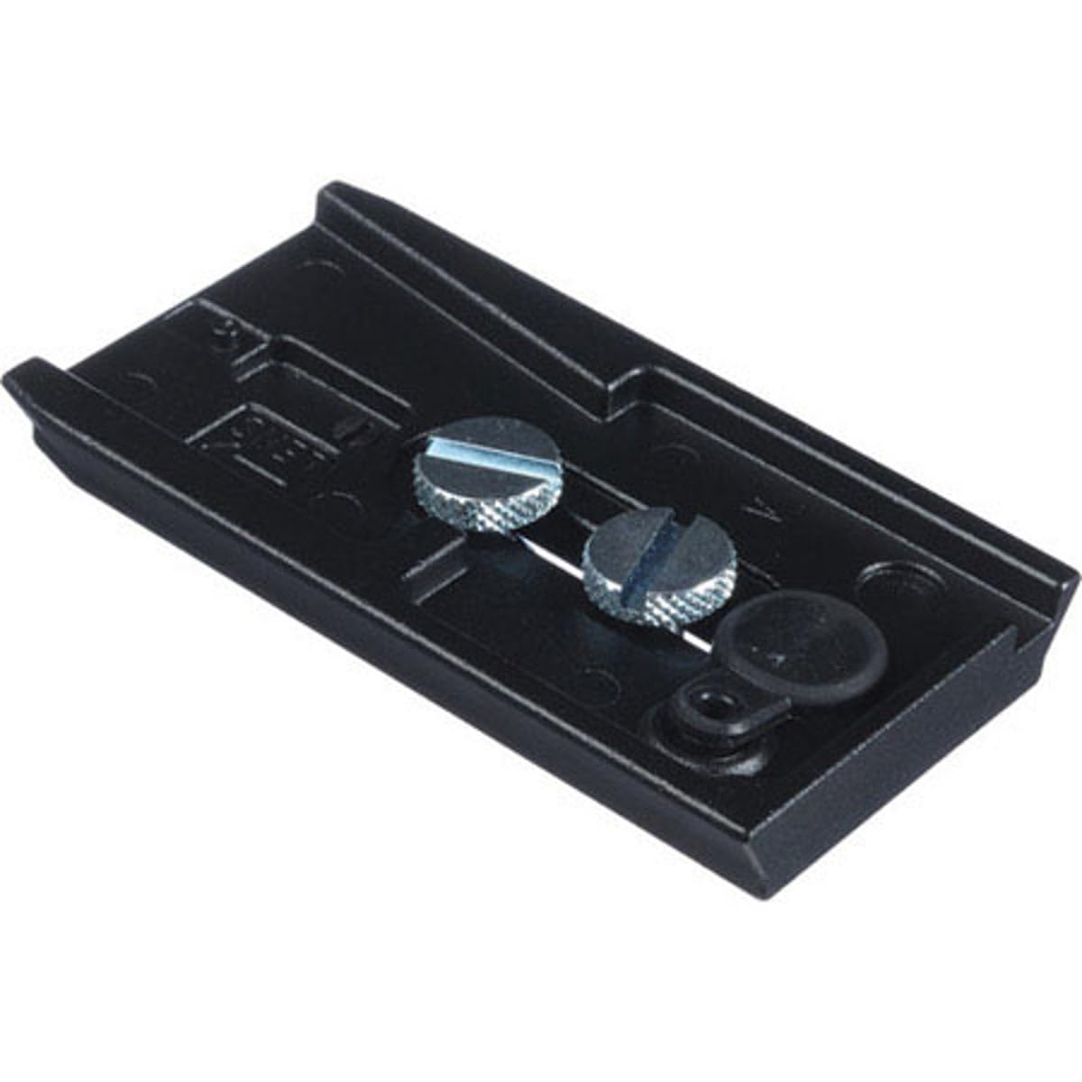 Manfrotto 501PL Rapid Connect Sliding Plate with 1/4'' and 3/8'' Camera Fixing Screws,Black