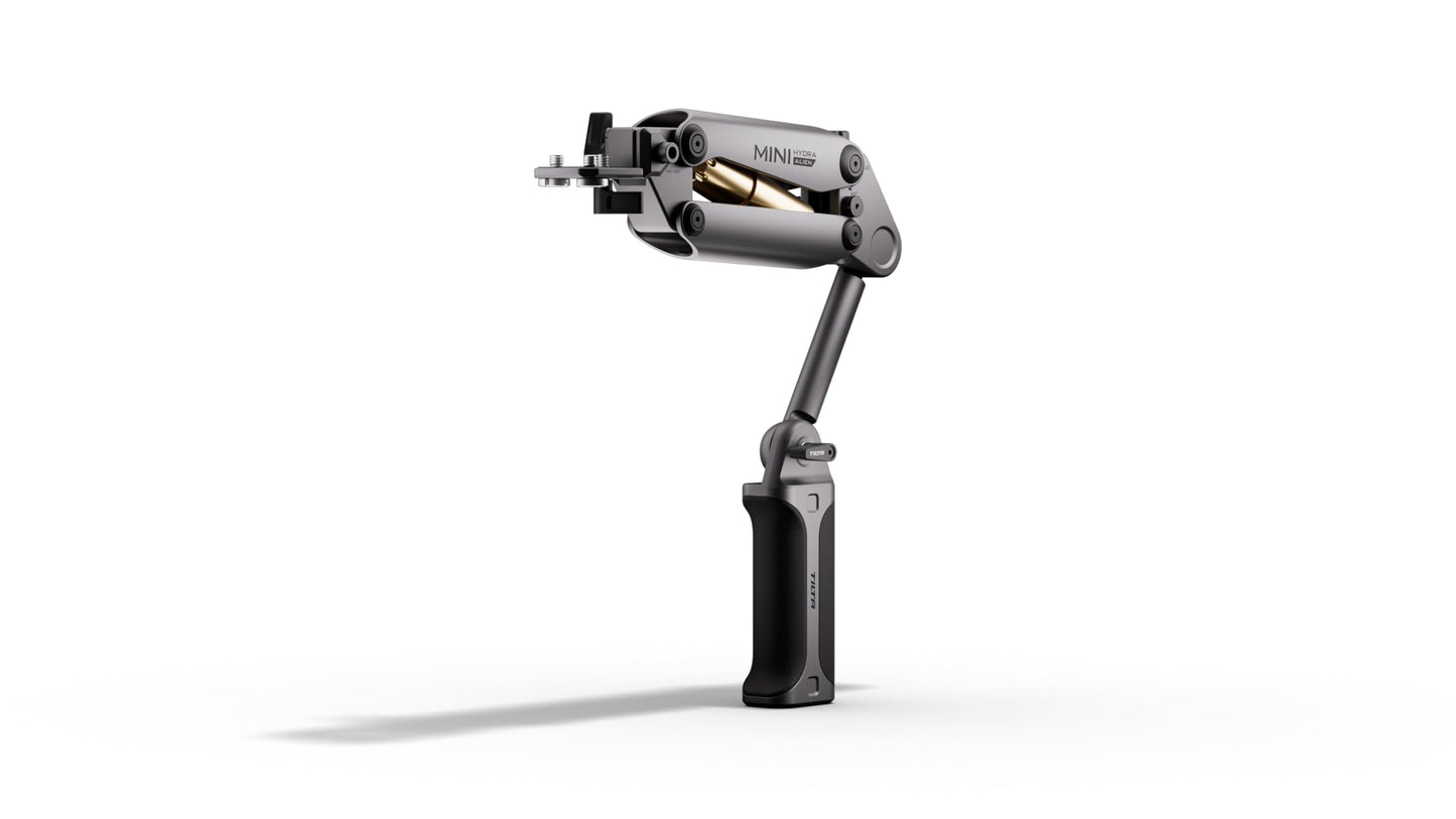 Tilta Hydra Alien Mini Handheld Kit - Titanium Gray | Compatible with DJI Pocket 3, and other action cams/smartphones | Hydraulic Damping | Adjustable