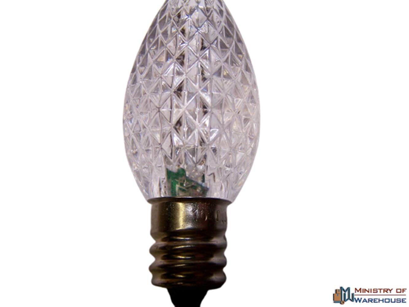 Ministry of Warehouse LED Bulb C7 E12 Candelabra Christmas Light Replacement, 1 Piece Multi Color Changing Bulb