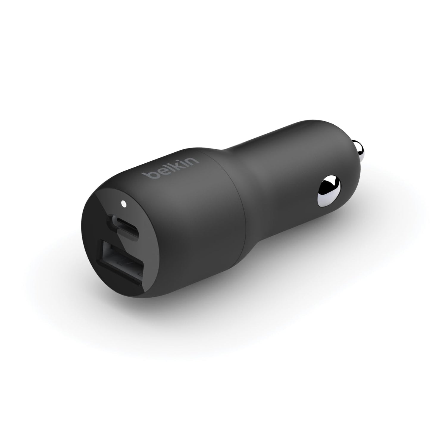 Belkin 37-Watt Dual USB Car Charger - Power Delivery 25W USB-C Port & 12W USB-A Port for PPS Charging Apple iPhone, Samsung Galaxy, AirPods, & More