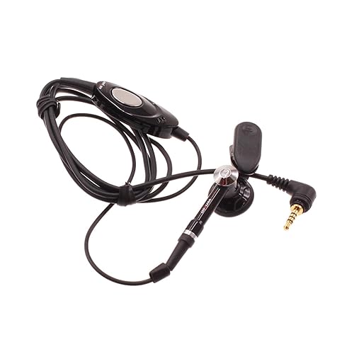 Xenda Mono Headset Wired Earphone Single Earbud 2.5mm Headphone Black Compatible with BlackBerry 8800-8820 - 8830 - Curve 8350i - Pearl 8100…