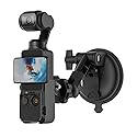 SUREWO Pocket 3 Suction Cup Mount, Car Mount Windshield Window Dash Holder Kit with Expansion Adapter for DJI Osmo Pocket 3,GoPro Hero