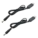KSOPUERT USB 5V to DC (5.5x2.5mm) 12V Converter Step Up Voltage Converter Power Cable,3.3Ft(1m),for Camera/Tablet Speakers and More 5v…