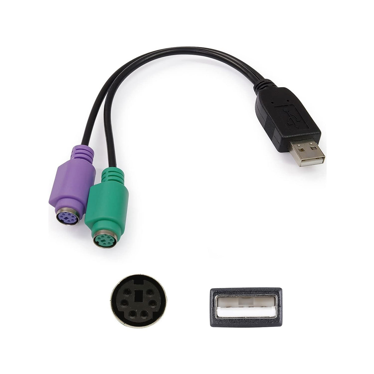 AddOn Bulk 5 Pack USB to PS/2 Keyboard and Mouse Adapter USB2PS2-5PK