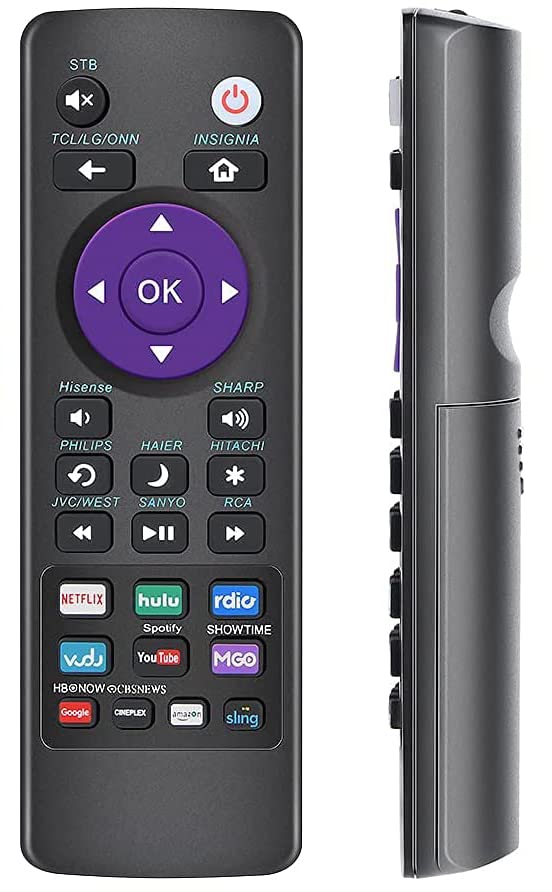USARMT Universal Remote Control Compatible with Sharp Hisense Insignia TCL LG ONN RCA Element Philips Sanyo Roku TVs with Streaming Box