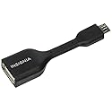 Insignia OTG (On The Go) Micro USB-to-USB Type-A Adapter Cable for Android Devices, Model: NS-MOTGD, Black
