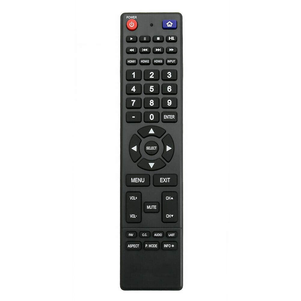 New Remote Control Replacement for Hitachi TV LE50A6R9A LE55A6R9A LE43A509A LE50A3 LE43A509 LE49A509