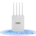 KuWFi 2.5Gbps AX3000 Outdoor WiFi 6 Extender, Long Range Outdoor WiFi Extender Signal Booster, IP65 Weatherproof Outdoor Wireless Access