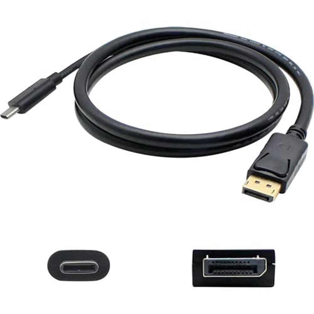 Addon 3Ft Usb 3.1 (C) Male To Displayport Male Black Cable