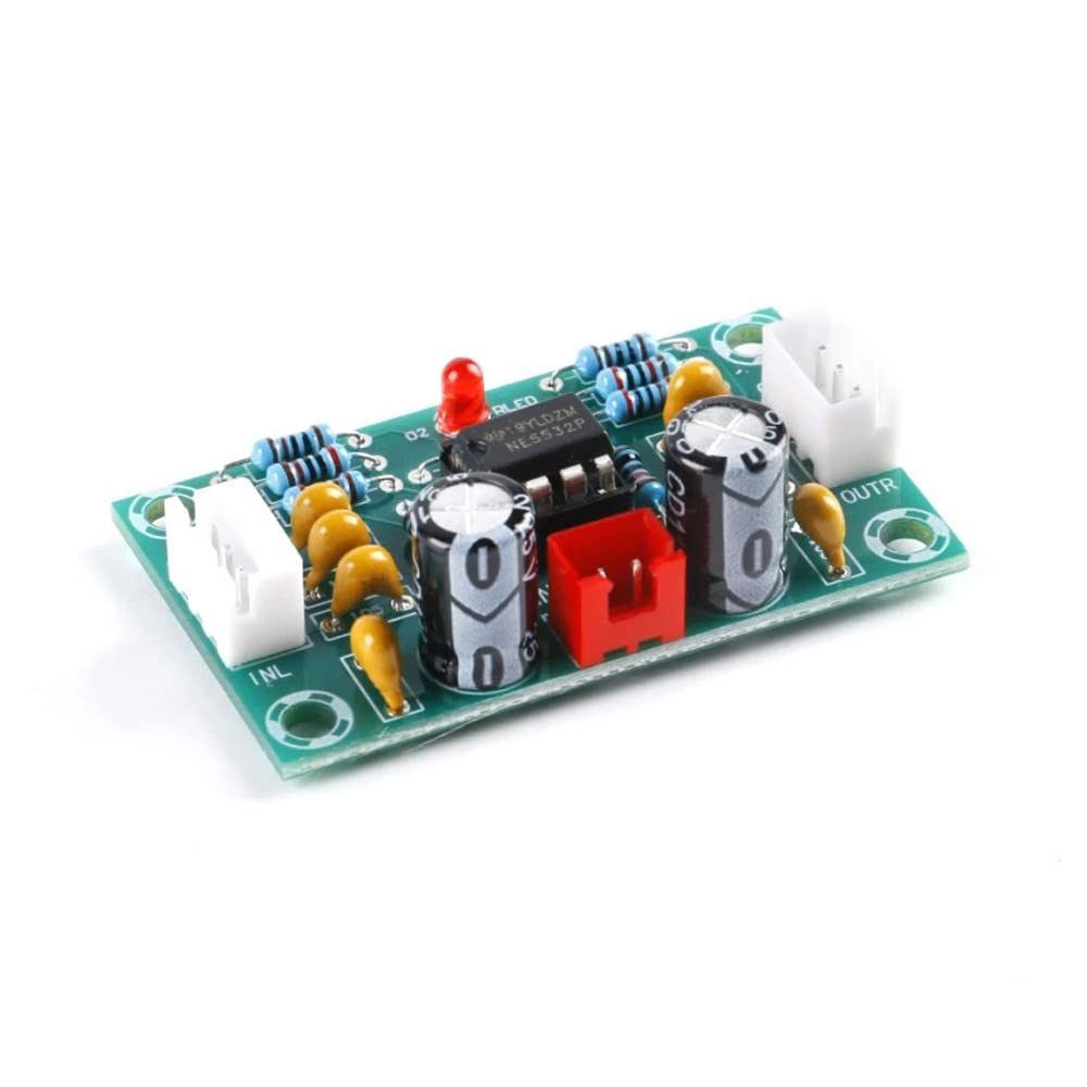 Rakstore 2pcs XH-A902 NE5532 Operational Pre-Amplifier Module Digital Audio Front Amplifier Board Preamplifier Tone Board 5 Times Rate Wide Voltage