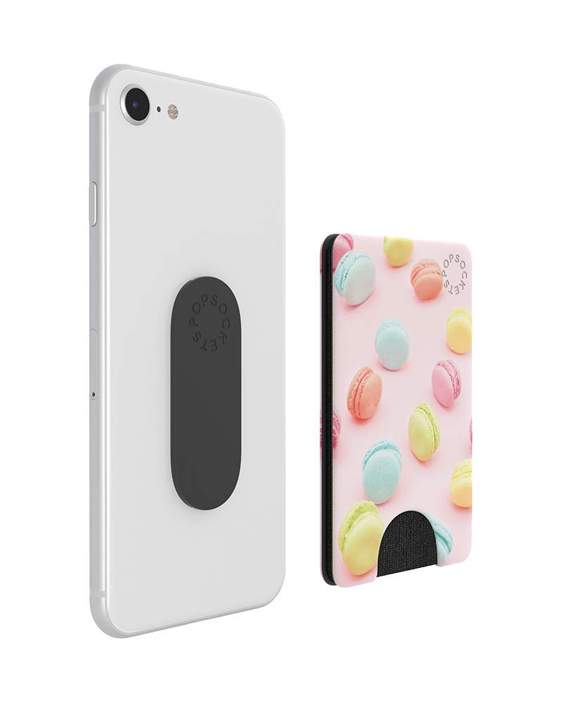 PopSockets Phone Wallet, Phone Card Holder, No Grip Wallet - Macaroons