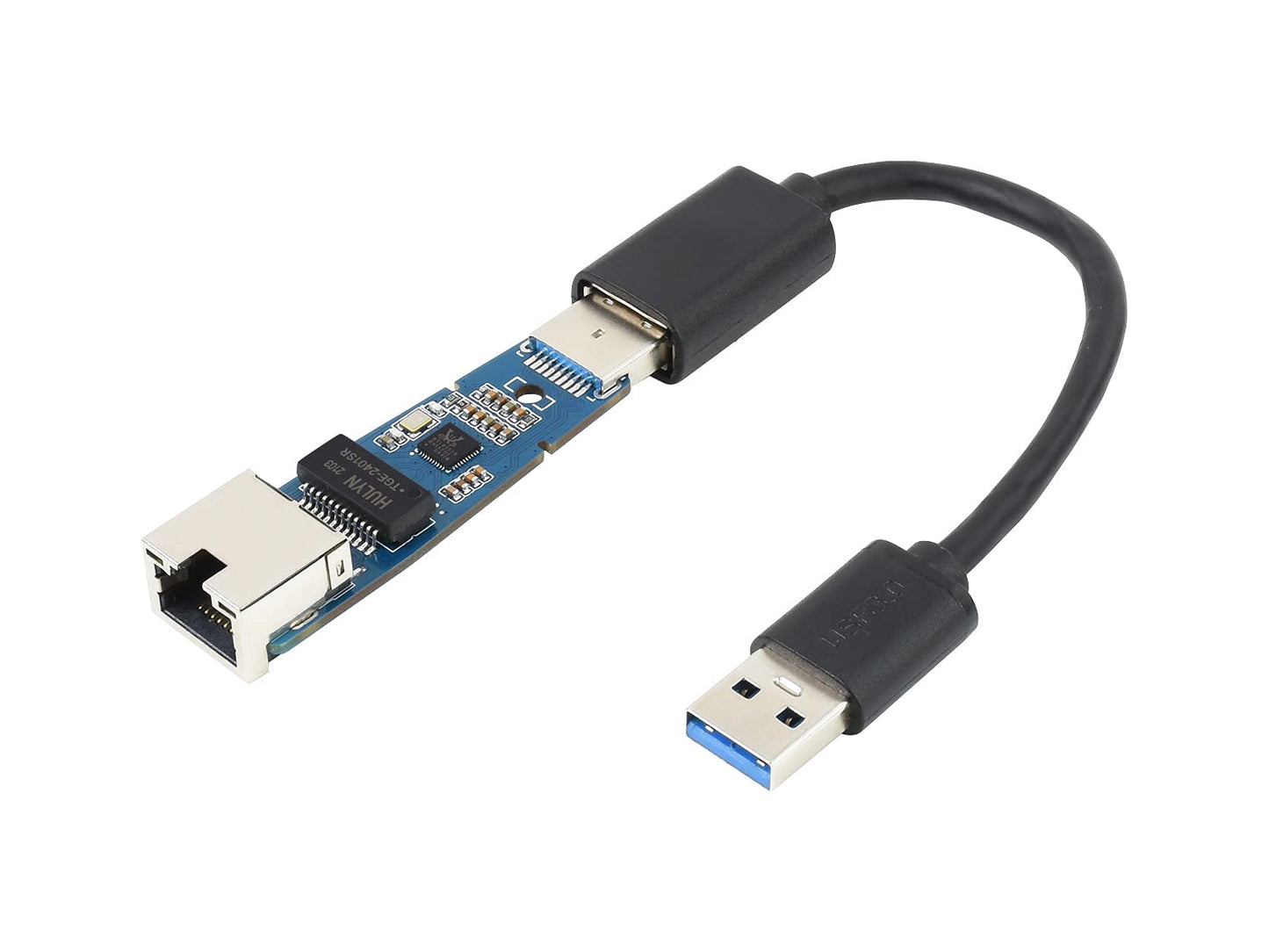 TOP1 USB 3.2 Gen1 to Gigabit Ethernet Converter, Equipped with RTL8153 High-Performance Chip, Multi-System Compatibility, Driver-Free, Plug and Play