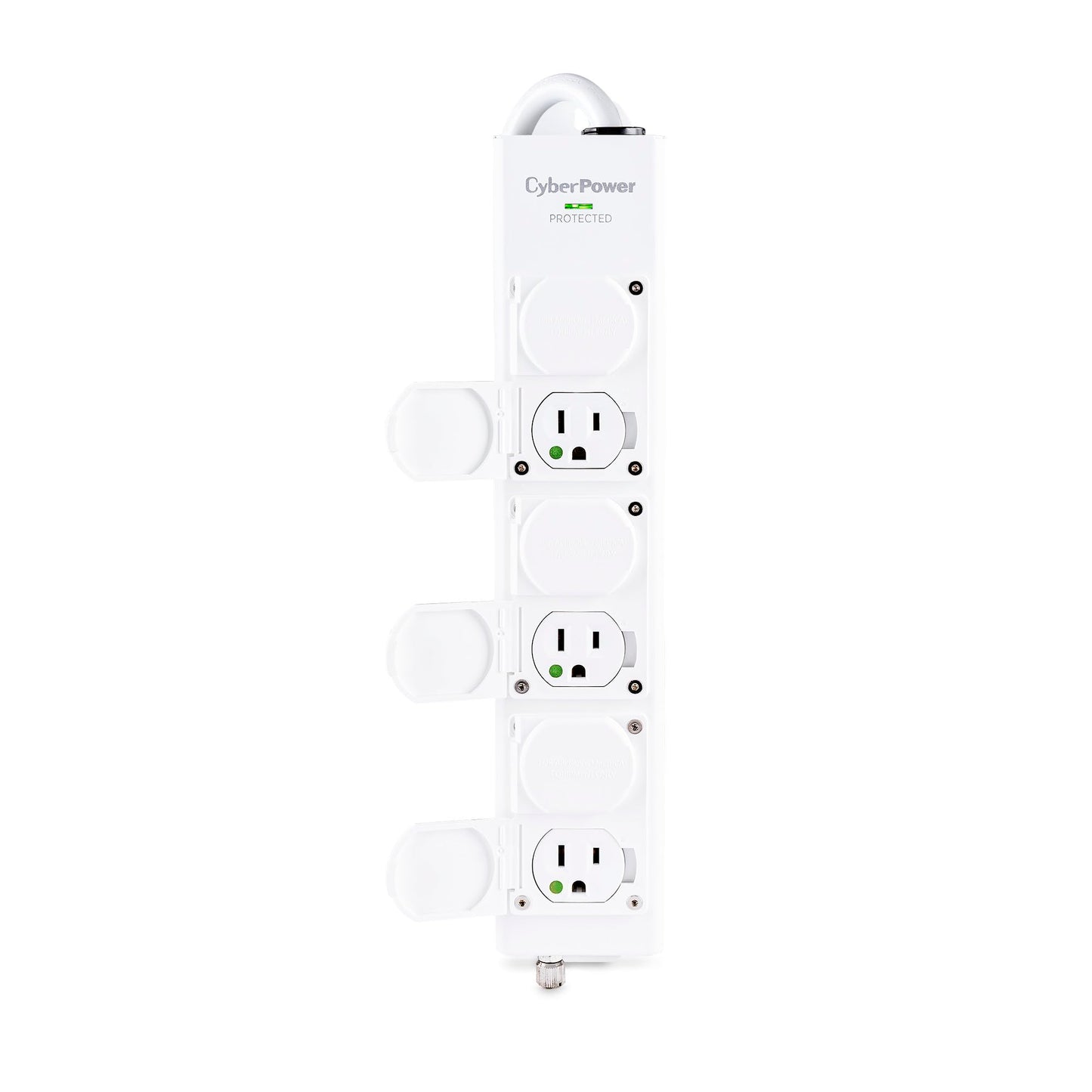 CyberPower MPV615S Medical Grade Surge Protector, 100-125V/15A, 1560 Joules, 6 Outlets, 15 Foot Power Cord, White
