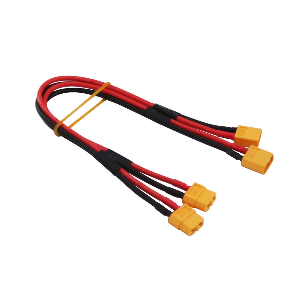 OliRC 2pcs XT60 M to XT60 FM Adapter Extension Female Male for RC Battery 14awg 30cm(C152-2)