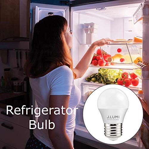 J.LUMI BPC4503 LED Light Bulbs 3W (25 Watt Equivalent), G40 Light Bulbs, 3000K Warm, E26 Base, LED Bulbs for Bed Side Lamps, Refrigerator, NOT
