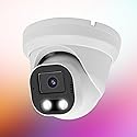 Inwerang 5MP PoE IP Dome Security Camera Outdoor, Full Color Turret IP Camera with Smart Dual Light, Two Way Talk, SD Card Slot, 98ft Night Vision
