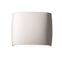 Justice Design Group Ambiance Collection 2-Light Wall Sconce - Bisque Finish
