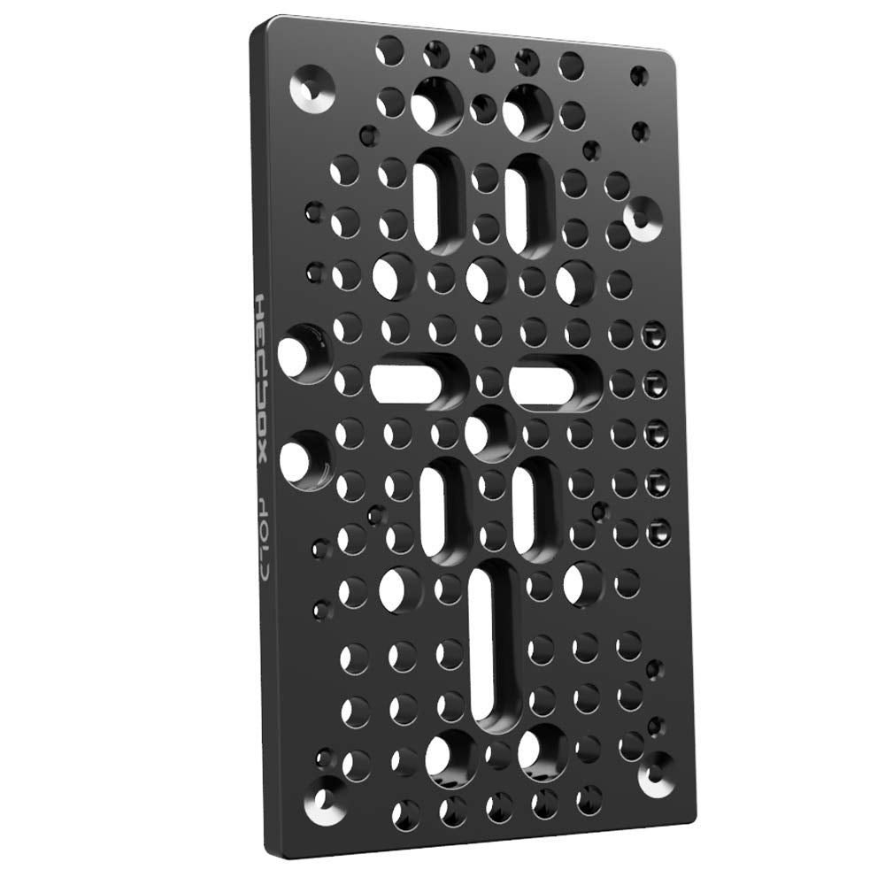HEDBOX Hold II System - Multi-Type Hole Functional Universal mounting Cheese Plate, 120 Various Threads, with 15mm Rail-Block for DSLR Rail System