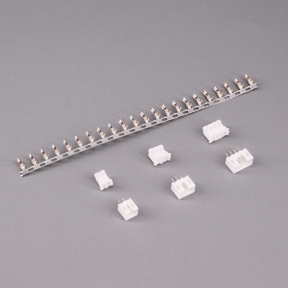 RFaha 900pcs JST-PH Kit 2.0mm 2/3/4 Pin Female Head Plug JST Adapter Housing Connector Cable Socket Male Female Crimp DIP Kit(PH#2-4)