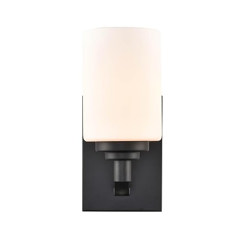 ML Lighting Durham 1-Light Wall Sconce Matte Black