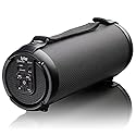 Tyler Wireless Bluetooth Speaker Water Resistant Long Range Rechargeable Boombox USB MP3 Micro SD AUX Inputs Fm Radio Sound & Bass Carry Strap