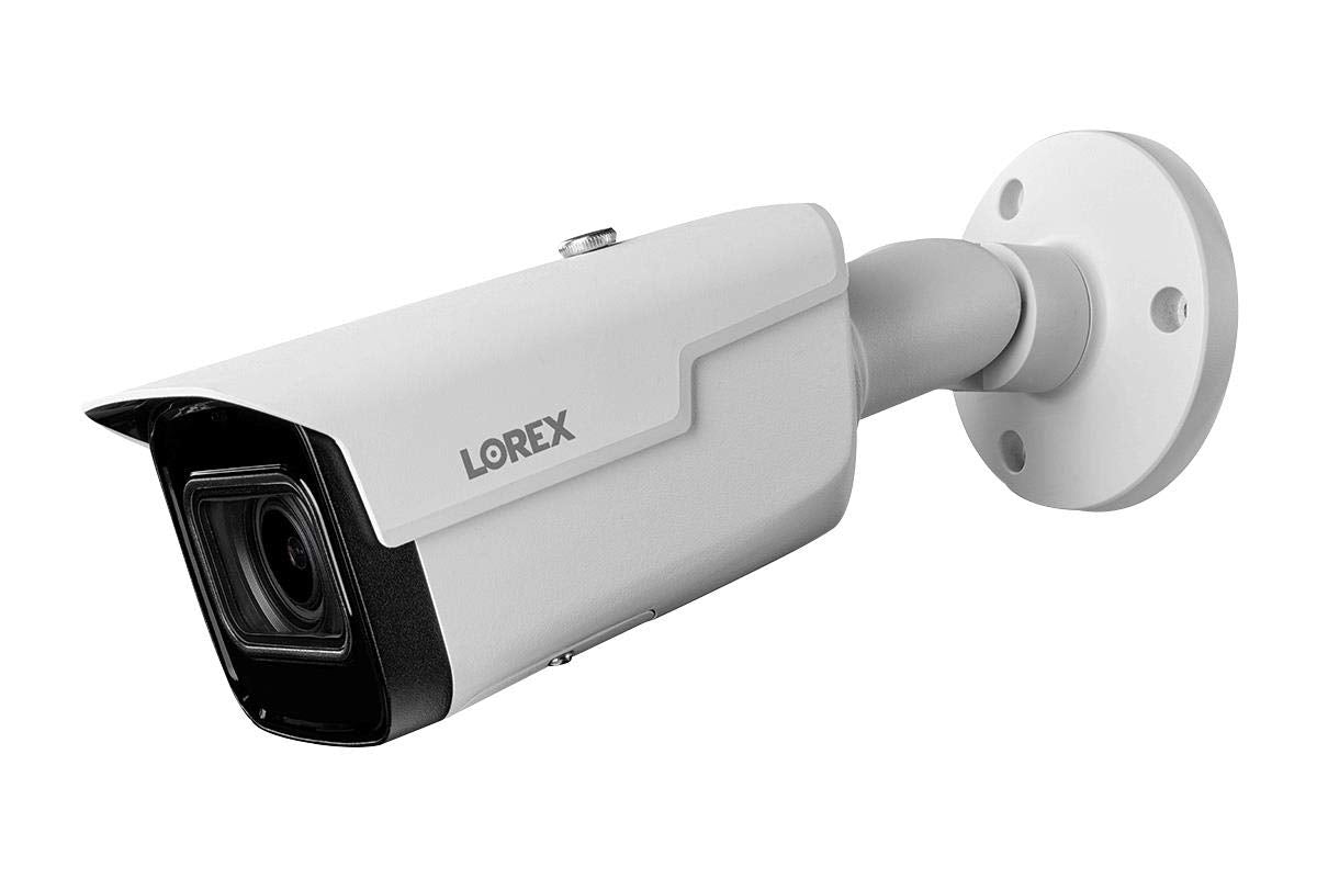 Lorex LNB9292B 4K (8MP) Motorized Varifocal Smart IP Black Security Camera with 4X Optical Zoom and Real-Time 30FPS Recording, 150ft Night Vision