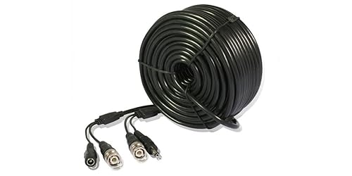 Zmodo 99 Feet Pre-Made Plug-n-Play Surveillance Video + Power + Audio Cable W-VPA2030