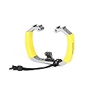 Movo GB-U70Y Underwater Diving Rig for GoPro Hero with Cold Shoe Mounts, Wrist Strap - Works with HERO3, HERO4, HERO5, HERO6, HERO7, HERO8, and Osmo