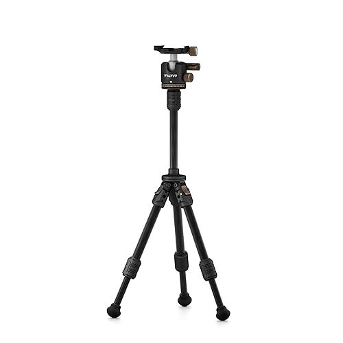 Tilta BT03 Tabletop Tripod | Ball Head with 1-Stage Carbon Fiber Tripod Legs (3KG) (Space Gray, Extendable Edition)