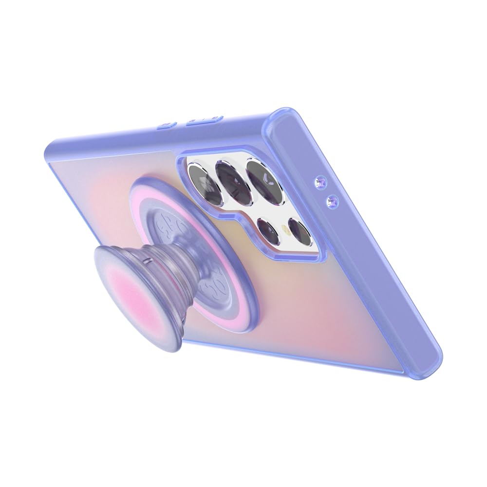 PopSockets Samsung Galaxy S24 Ultra Phone Case Compatible with MagSafe, Purple - Aura