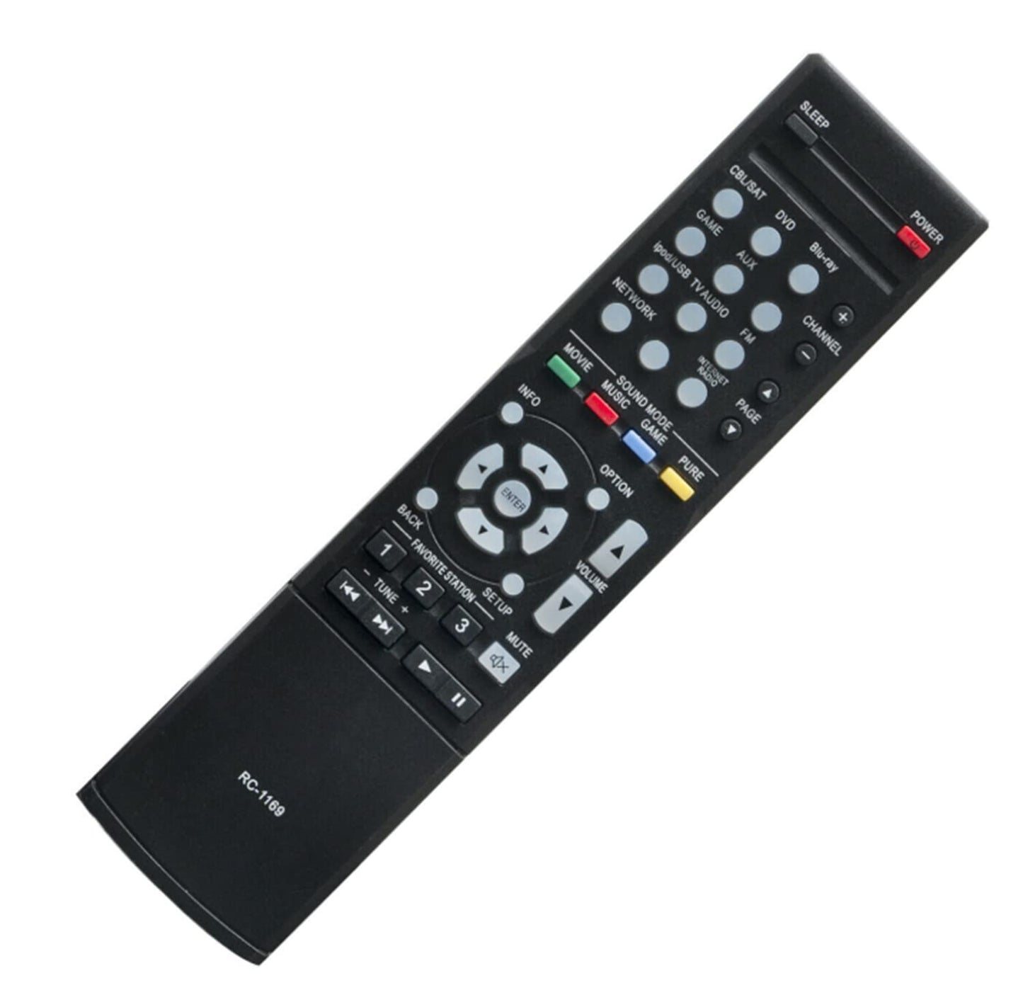 New RC-1169 RC1169 Replacement Remote Control Compatible with Denon AV Home Theater Receiver