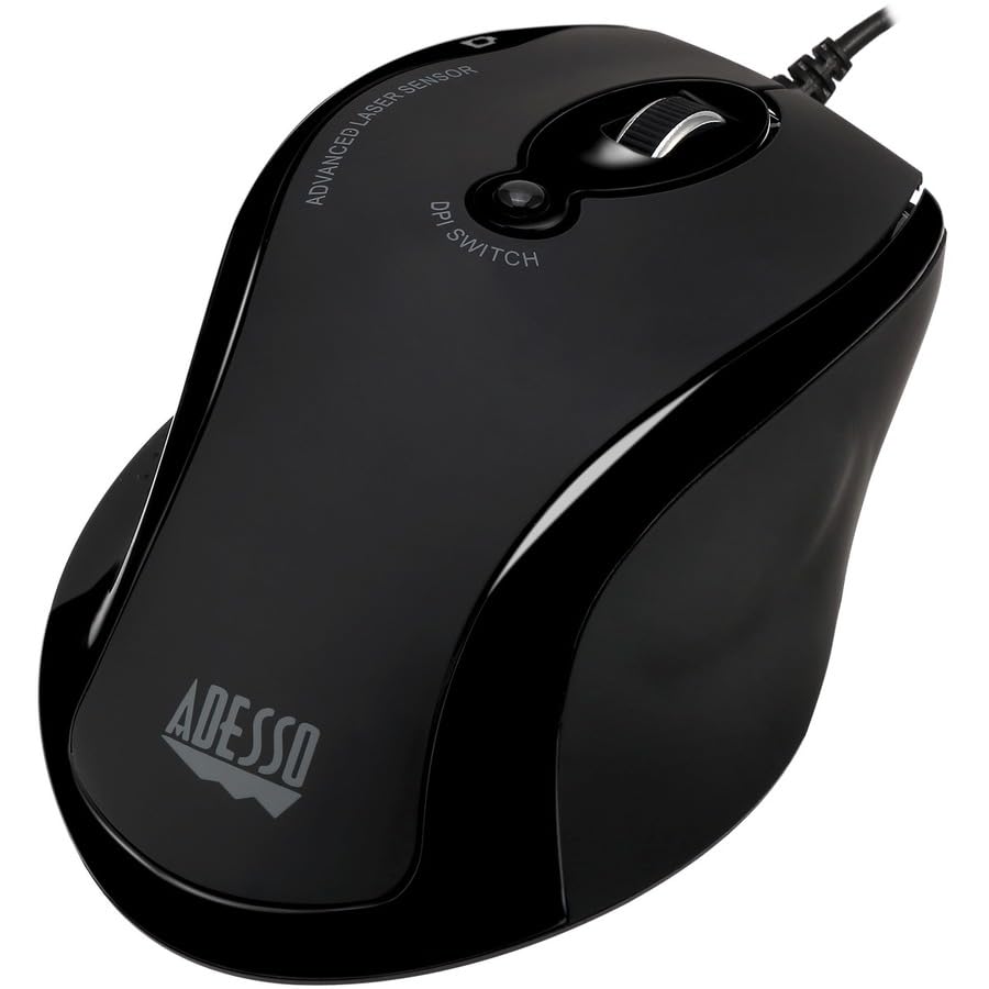 Adesso iMouse G2 USB Ergonomic Optical Mouse, Black