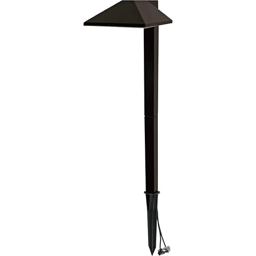 Malibu Lighting 8409210101 Malibu Landscape Lighting, 0.6W Low Voltage Equinox LED Path Light Charcoal Brown