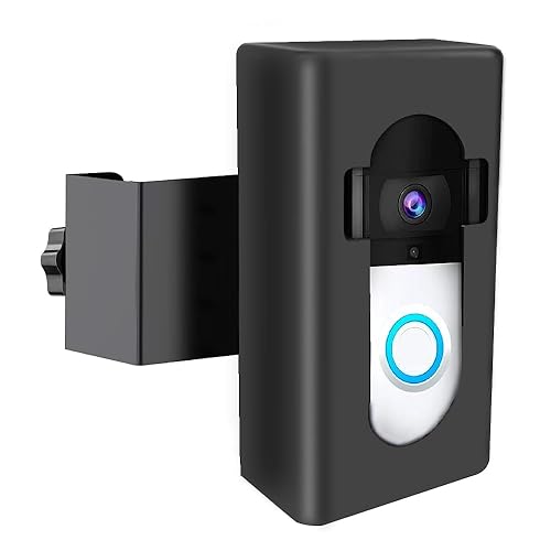 YAHUAA Upgrade Anti Theft Video Doorbell Mount Compatible with Video Doorbell, Adjustable Mounting Bracket Accessories for houses, apartments, Office