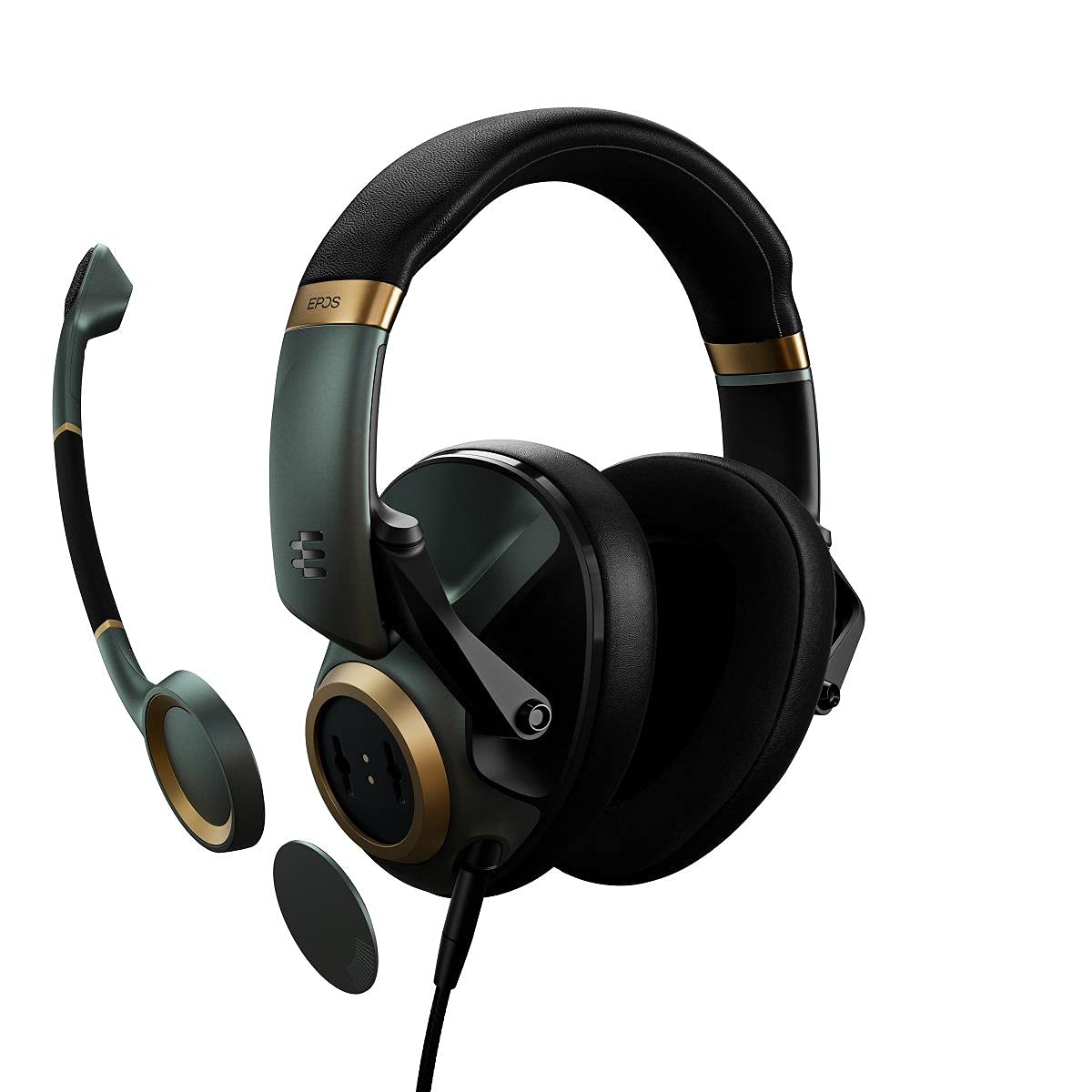 EPOS H6Pro - Closed Acoustic Gaming Headset with Mic - Over-Ear - Lift-to-Mute - Xbox/PS4/PS5/PC Headset - Gaming Accessories (Green)