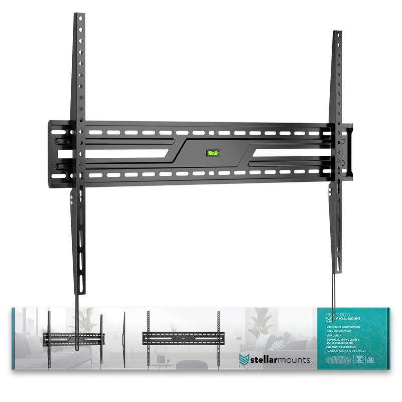 Ultra Slim Flush TV Wall Mount Bracket for ROKU Pro Series Mini-LED QLED 4K Smart RokuTV 65R6C7 65Inch - 1.2" Low Profile, Industrial Grade 165lbs