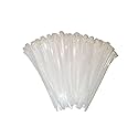 ESC Group -100PCS Releasable Cable Ties - Heavy-Duty, Adjustable & Reusable Zip Ties for Home, Office, or Outdoor Use - 8 Inch Premium Nylon Cable