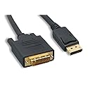 Cablelera DisplayPort to DVI Cable, Passive DP to DVI-D, 3ft, 2-Pack - One-Way DisplayPort Source to DVI Display