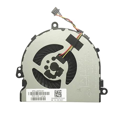 CPU Cooling Fan Intended for HP 15-AC 15-AF 15-AY 15-BA 15-BF 15-BD 15-BS 15-BW 250 255 G4 G5 G6 Series Laptop 813946-001 925012-001 TPN-C125 TPN-C126