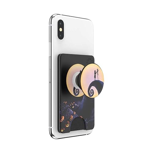 PopSockets Adhesive Phone Wallet and Card Holder with Grip, Disney - Nightmare Before Xmas Classic