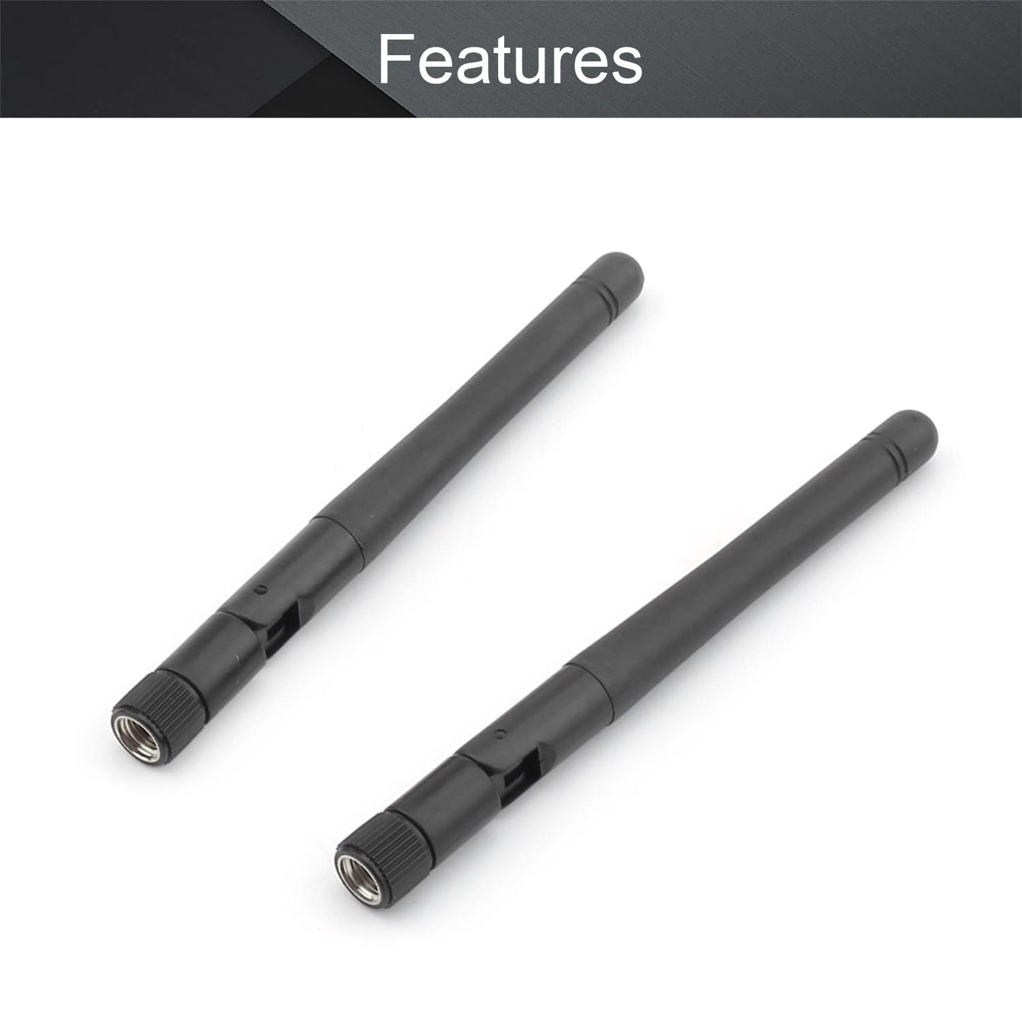 Othmro WiFi Antenna SMAFemale 3dB 110mm,2.4GHz 5GHz Antenna for WiFi Router Booster with Bluetooth/Zigbee Antenna 2PCS
