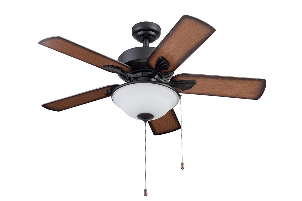 Portage Bay 51449 Viretta Ceiling Fan, 42, Black