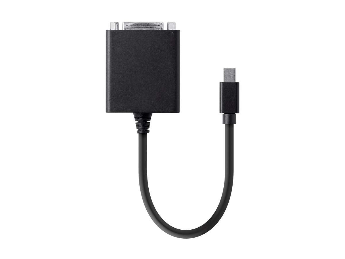Monoprice Mini DisplayPort 1.to DVI Adapter - Passive Adapter, Single Direction, 0.5 Feet, Black