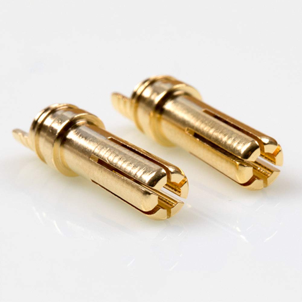 E-outstanding 5 Pairs EC5 Battery Connector Plugs Male and Female Gold Bullet Banana Plug Sets (5X Male + 5X Female)